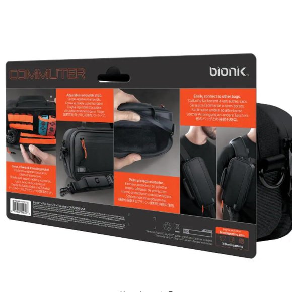 Bionik BNK-9042 Commuter Lite Bag for Nintendo Switch Lite (Black) - Picture 6 of 6